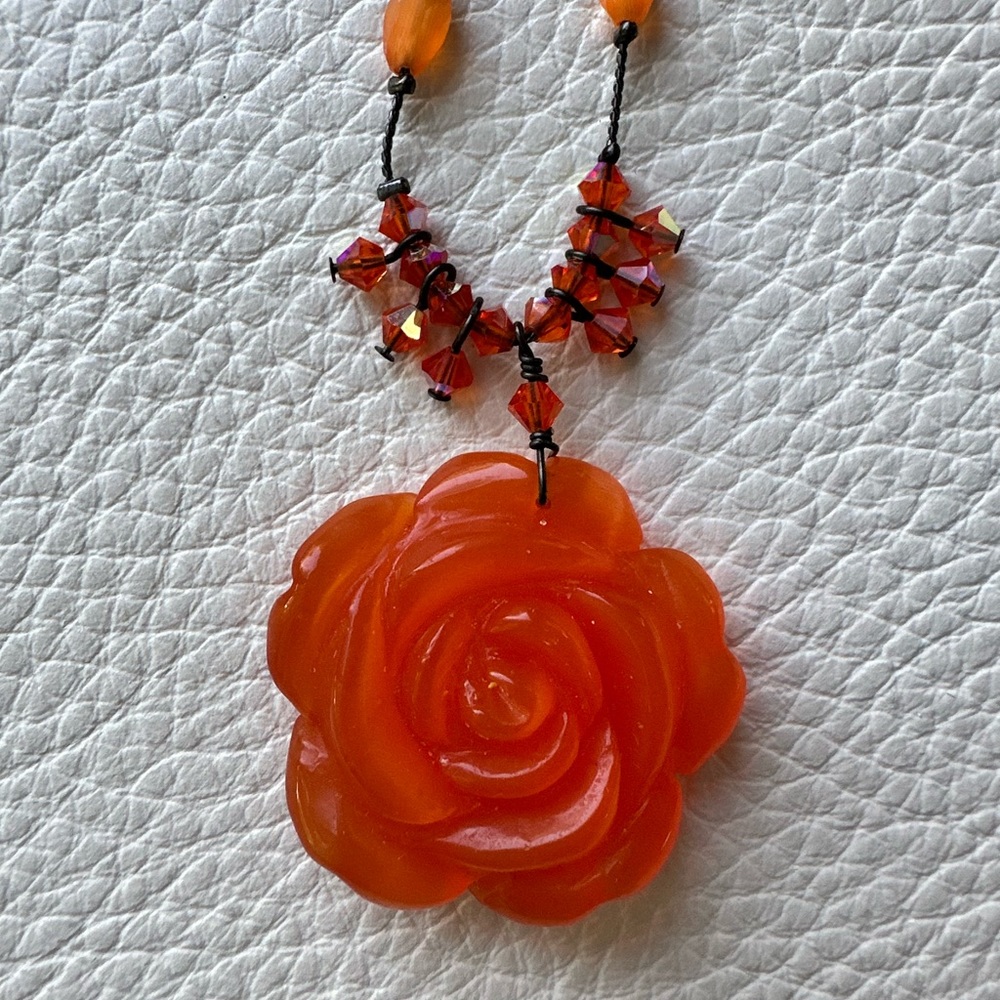 Danny Reid “Andrea” Flower Pendant Necklace